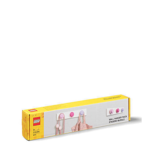 LEGO® Wall Hanger Rack Light Pink, Dark Pink, Purple- 41110002